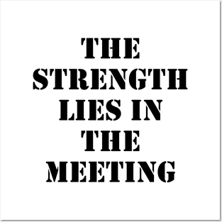 The strength lies in the meeting Black Posters and Art